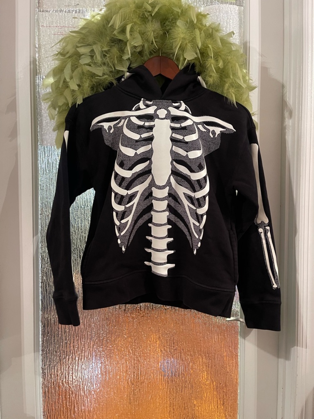 GAP Kids Glow In The Dark Skeleton Hoodie XL 12